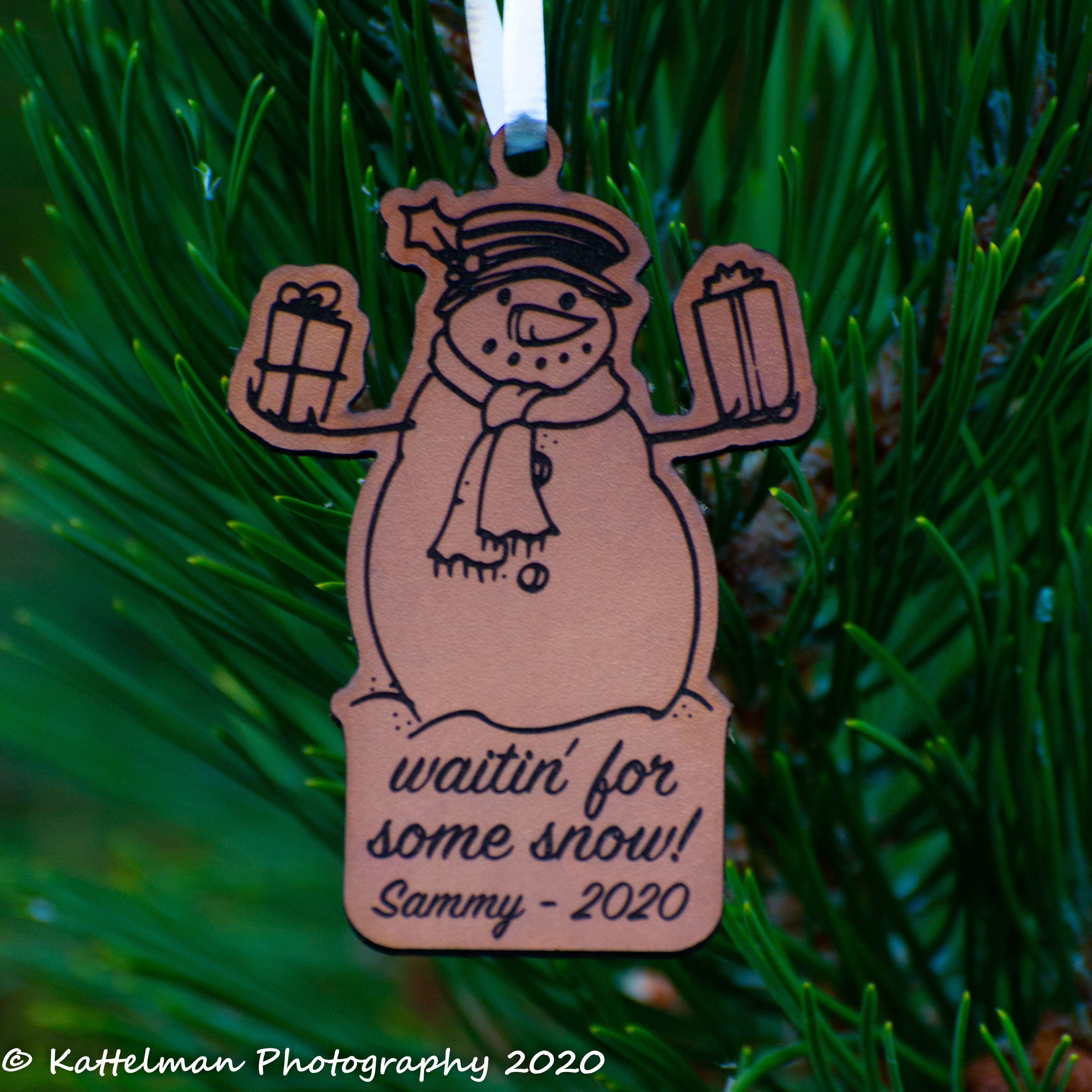 Gifting Snowman Ornament