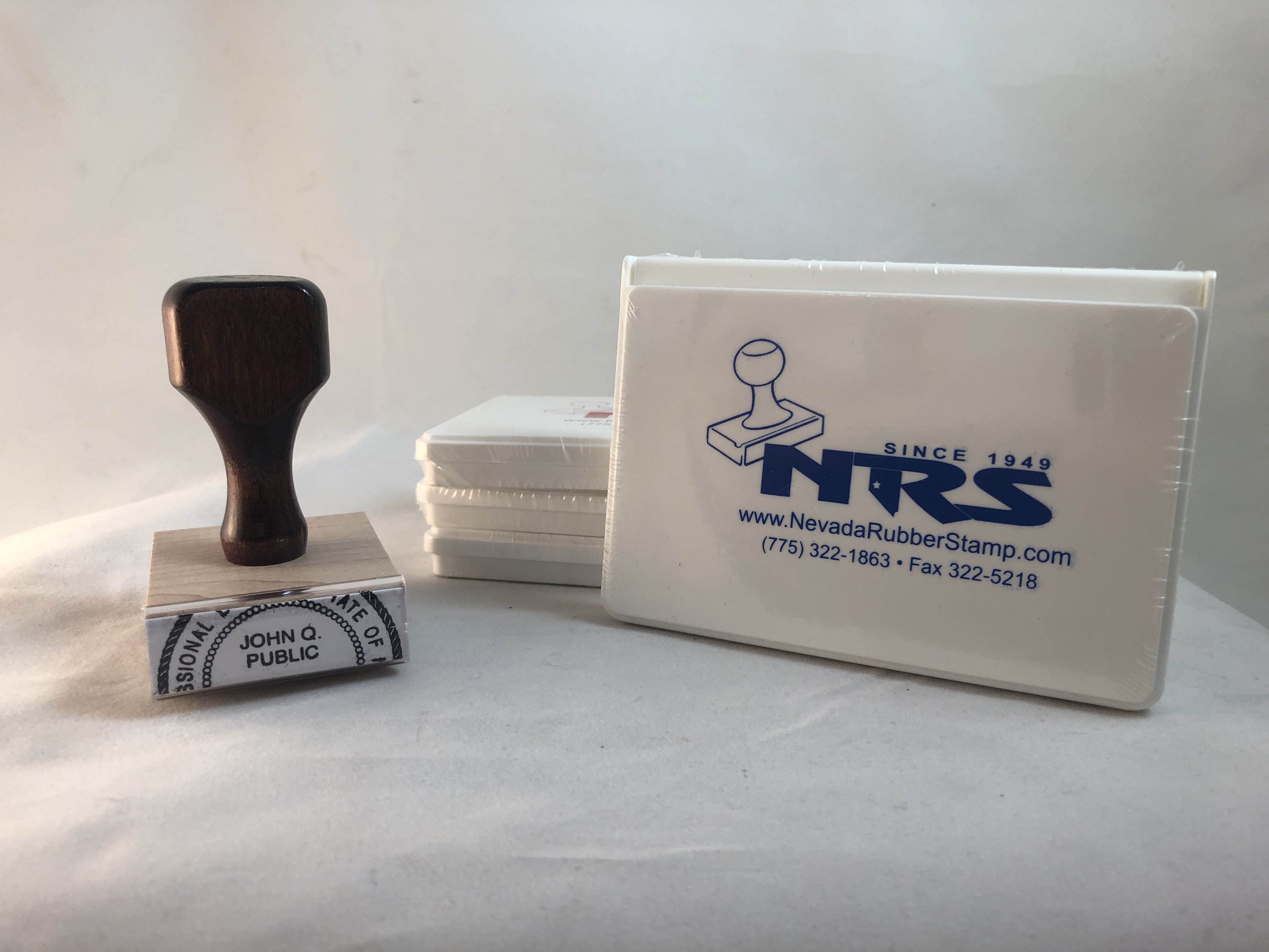 Professional Engineering Wooden Stamp With Ink Pad